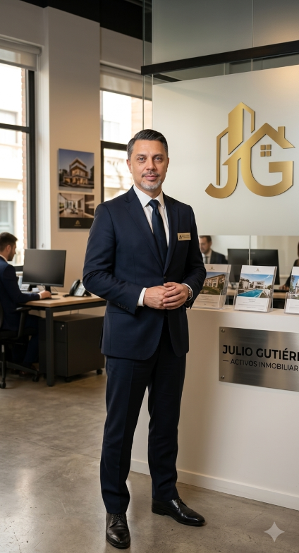 Julio Gutiérrez - Ingeniero Tasador en su oficina